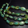 253 Ctw - Full Strand - Natural ARIZONA - Tourquise - Huge Size 13 - 21 mm Faceted Nuggest Gorgeous Sparkle Old Looking Nice Pattern